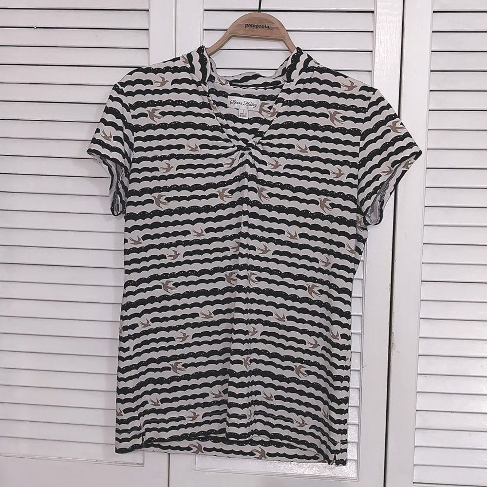 Sport Haley Bird Print Golf Polo